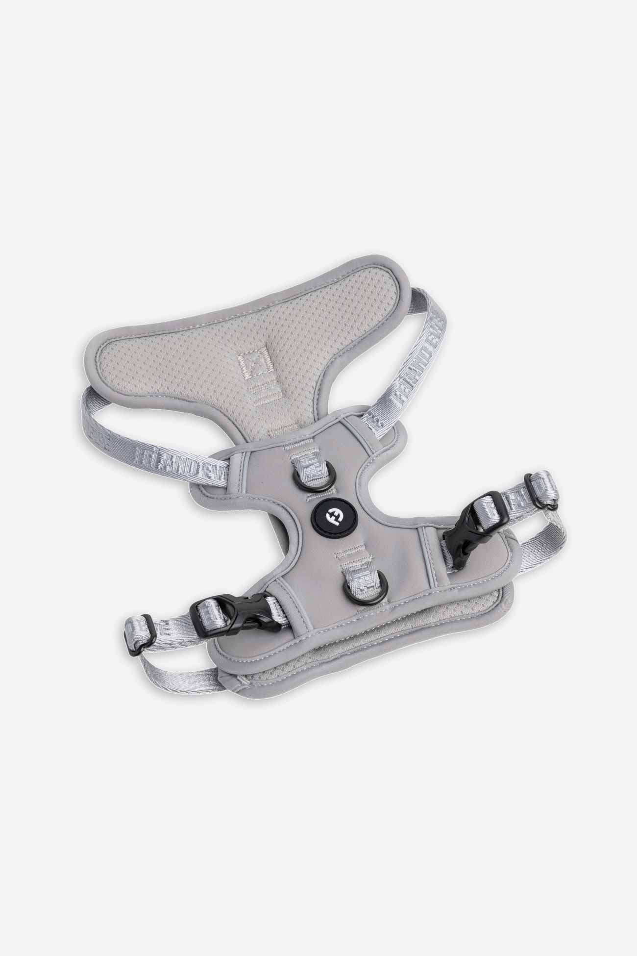 Twilight Gray Cloud Traditional Buckles dog harness on a white background.